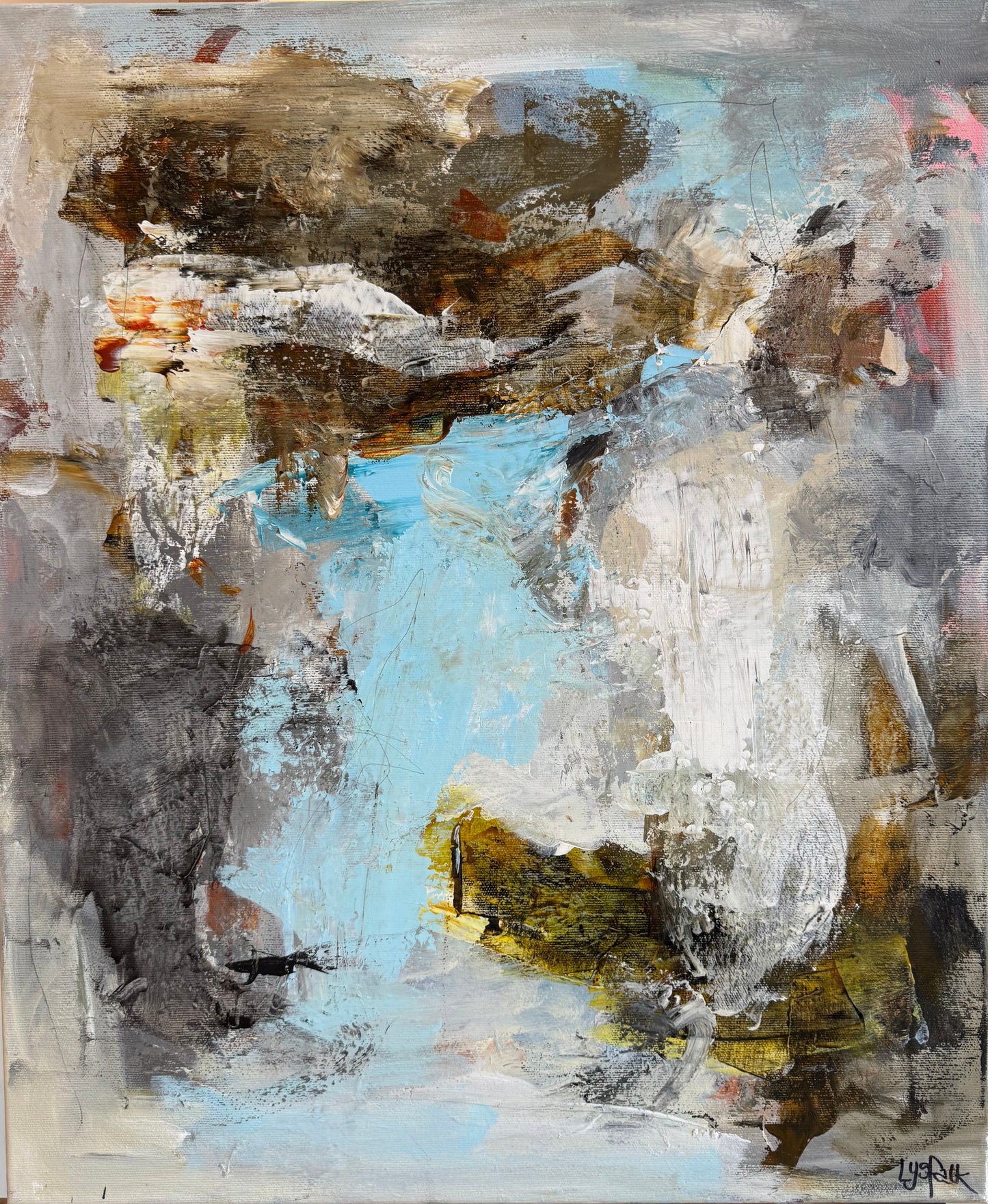 SOM MÅNEN I VANDET 60x50 cm