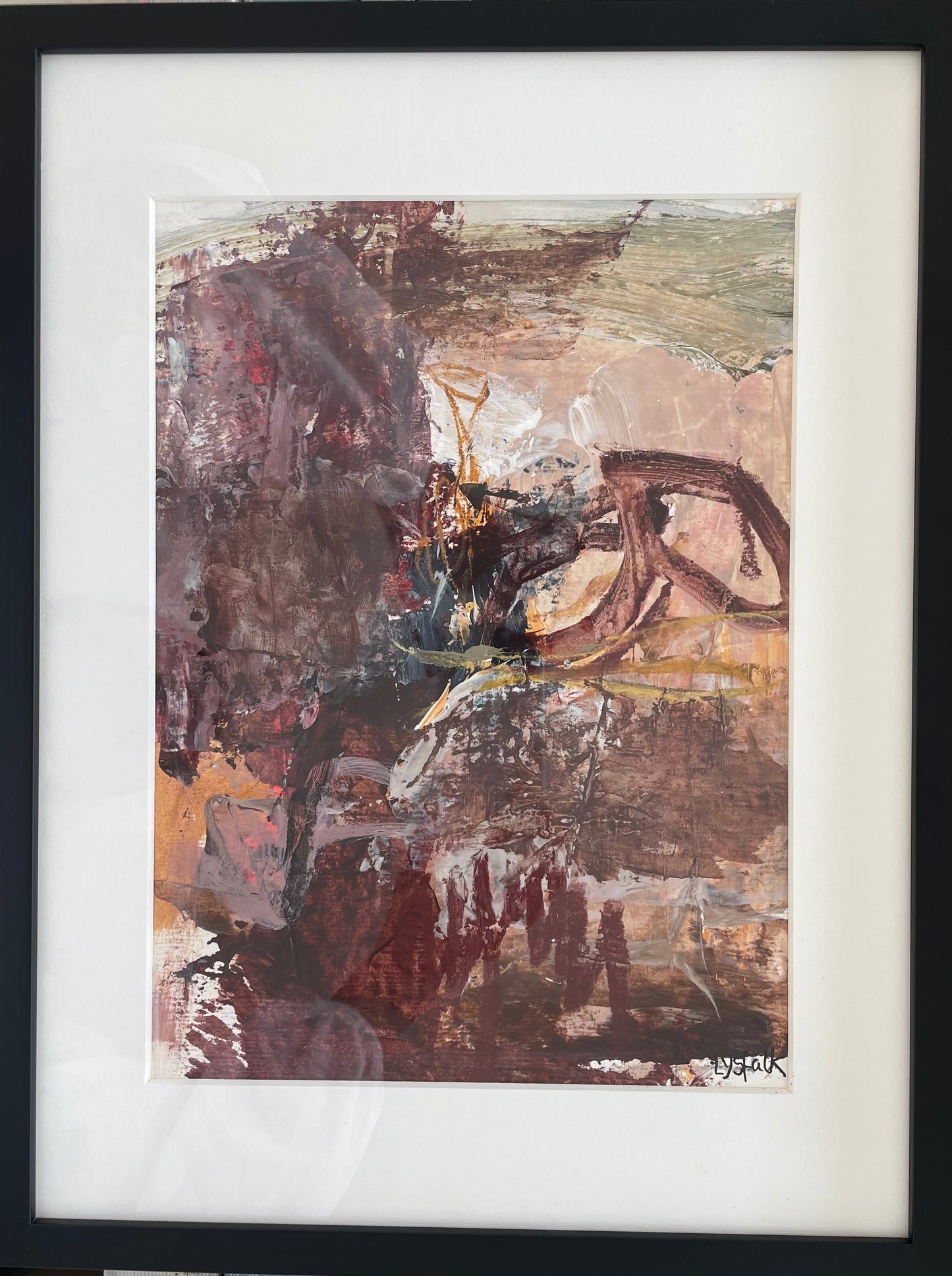 PAPERWORK i sort ramme 40x30 cm #126