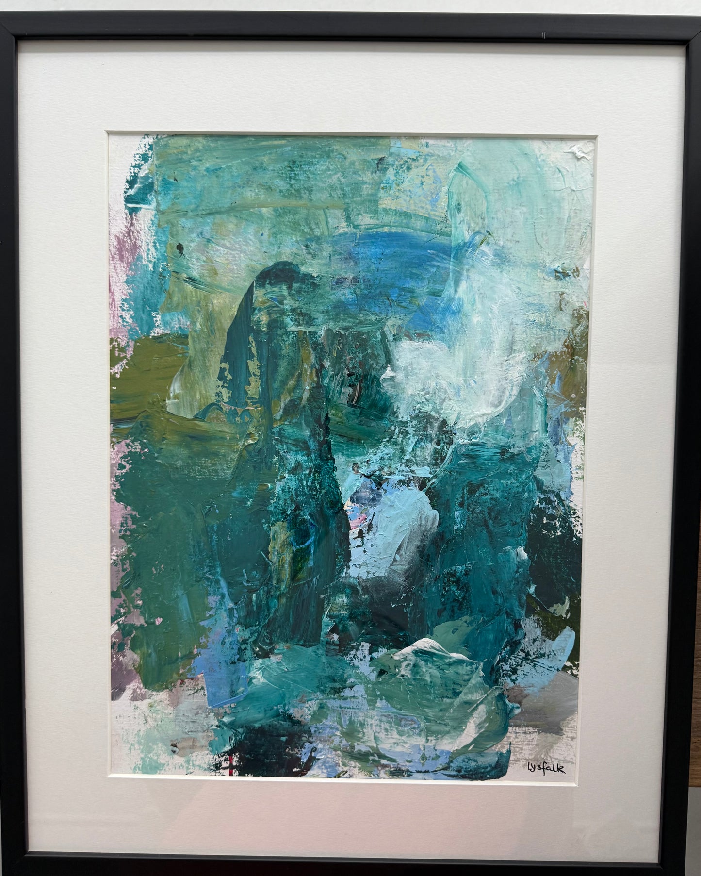 PAPERWORK i sort ramme 50x40 cm