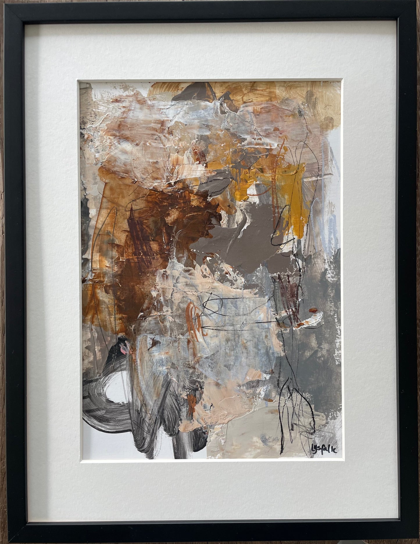 PAPERWORK i sort ramme 40x30 cm #142