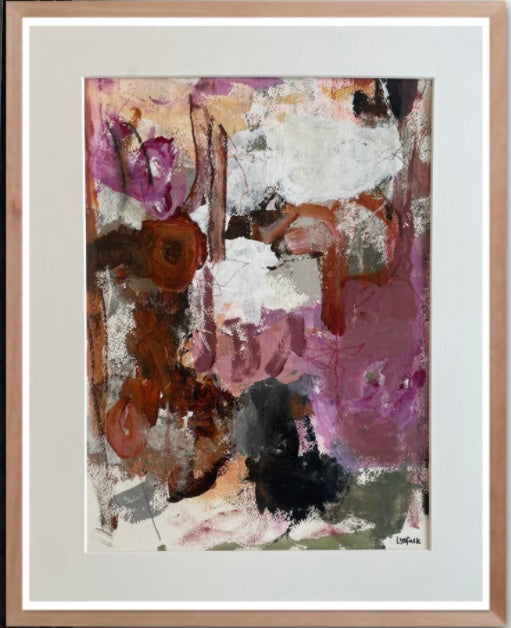 PAPERWORK i egetræsramme 50x40 cm