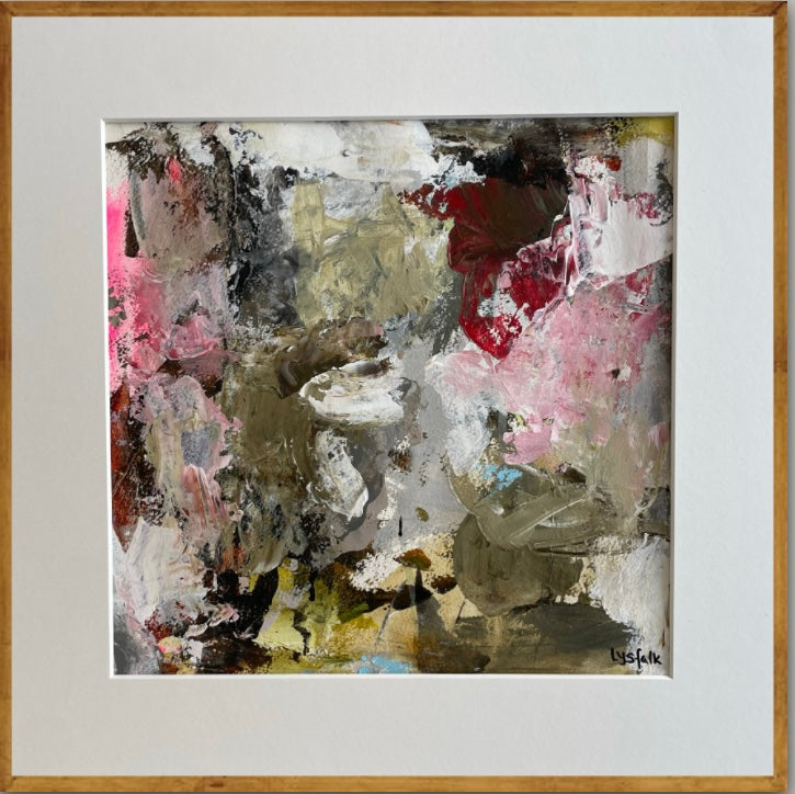 PAPERWORK i egetræsramme 40x40 cm