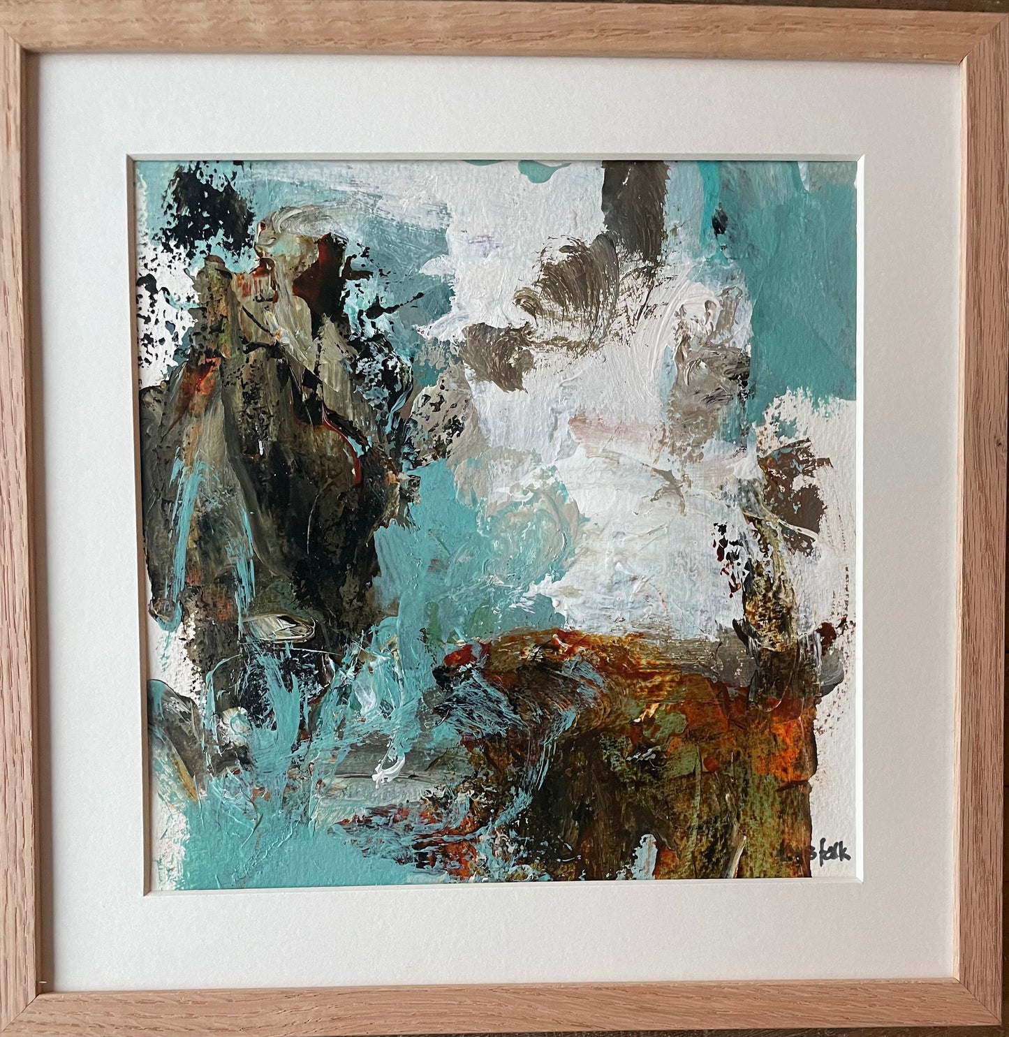 PAPERWORK i egetræsramme 30x30 #138