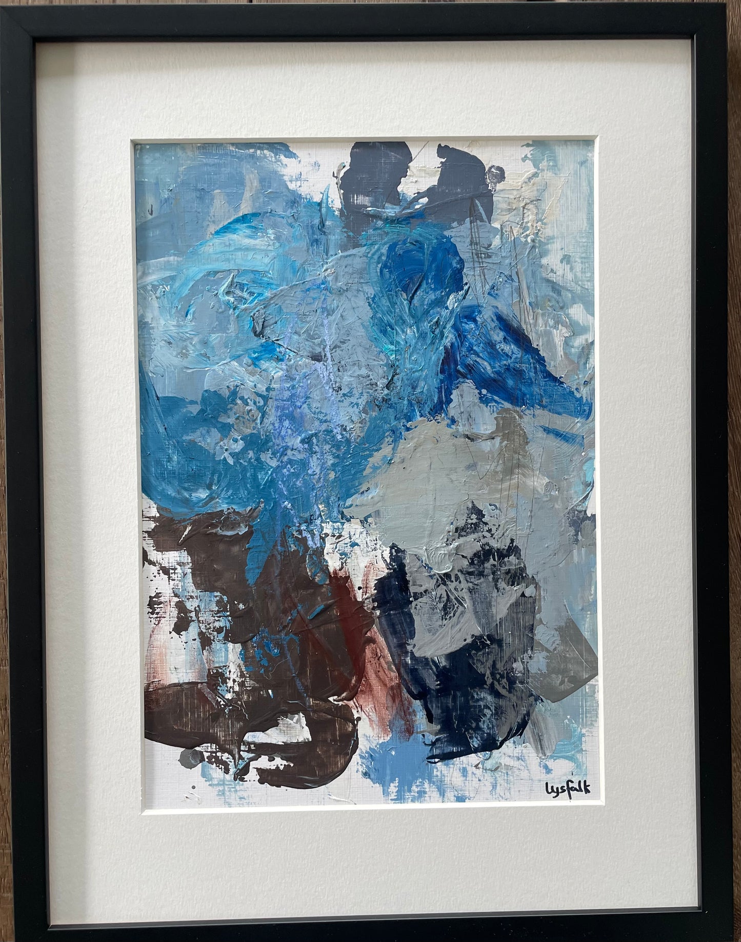 PAPERWORK i sort ramme 40x30 cm #144