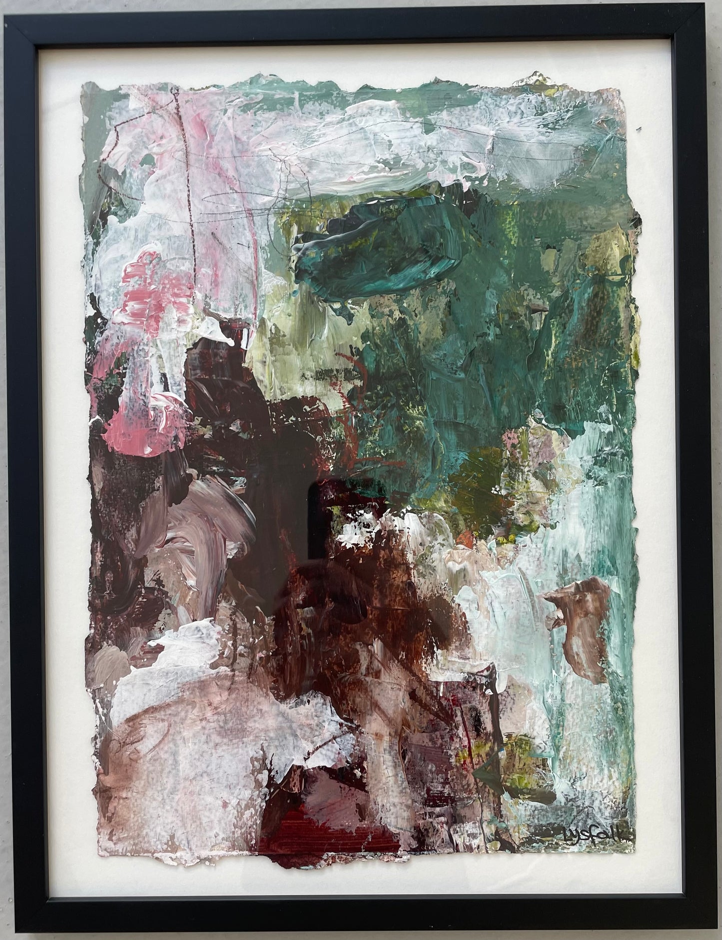 PAPERWORK i sort ramme 40x30 cm