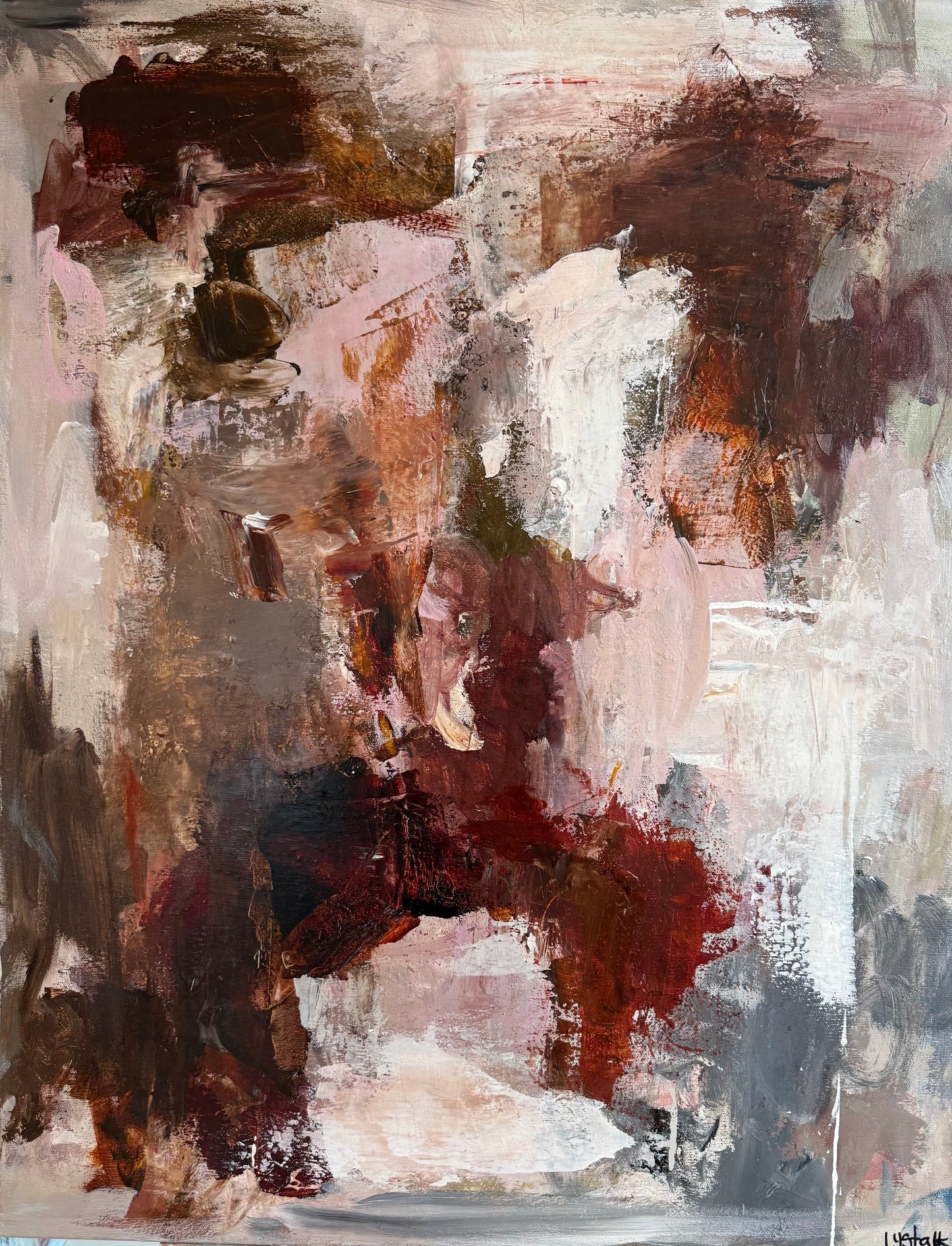 JEG STÅR LIGE HER 90x70 cm