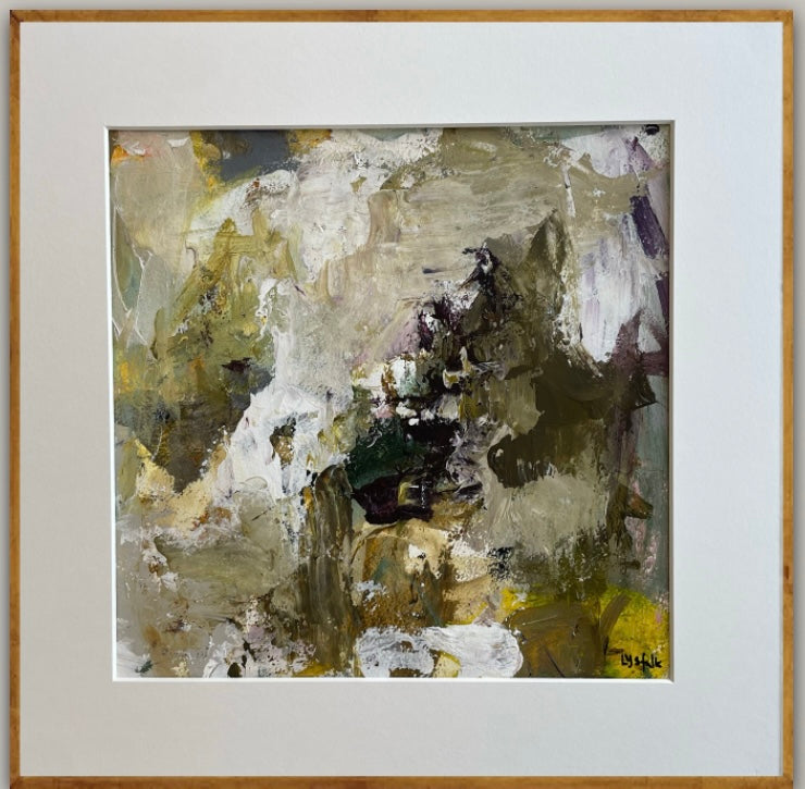 PAPERWORK i egetræsramme 40x40 cm