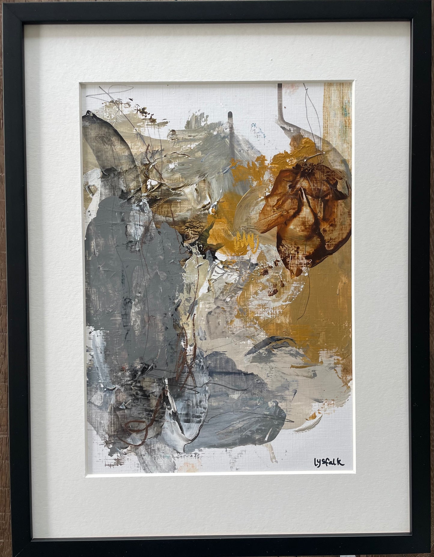 PAPERWORK i sort ramme 40x30 cm #143