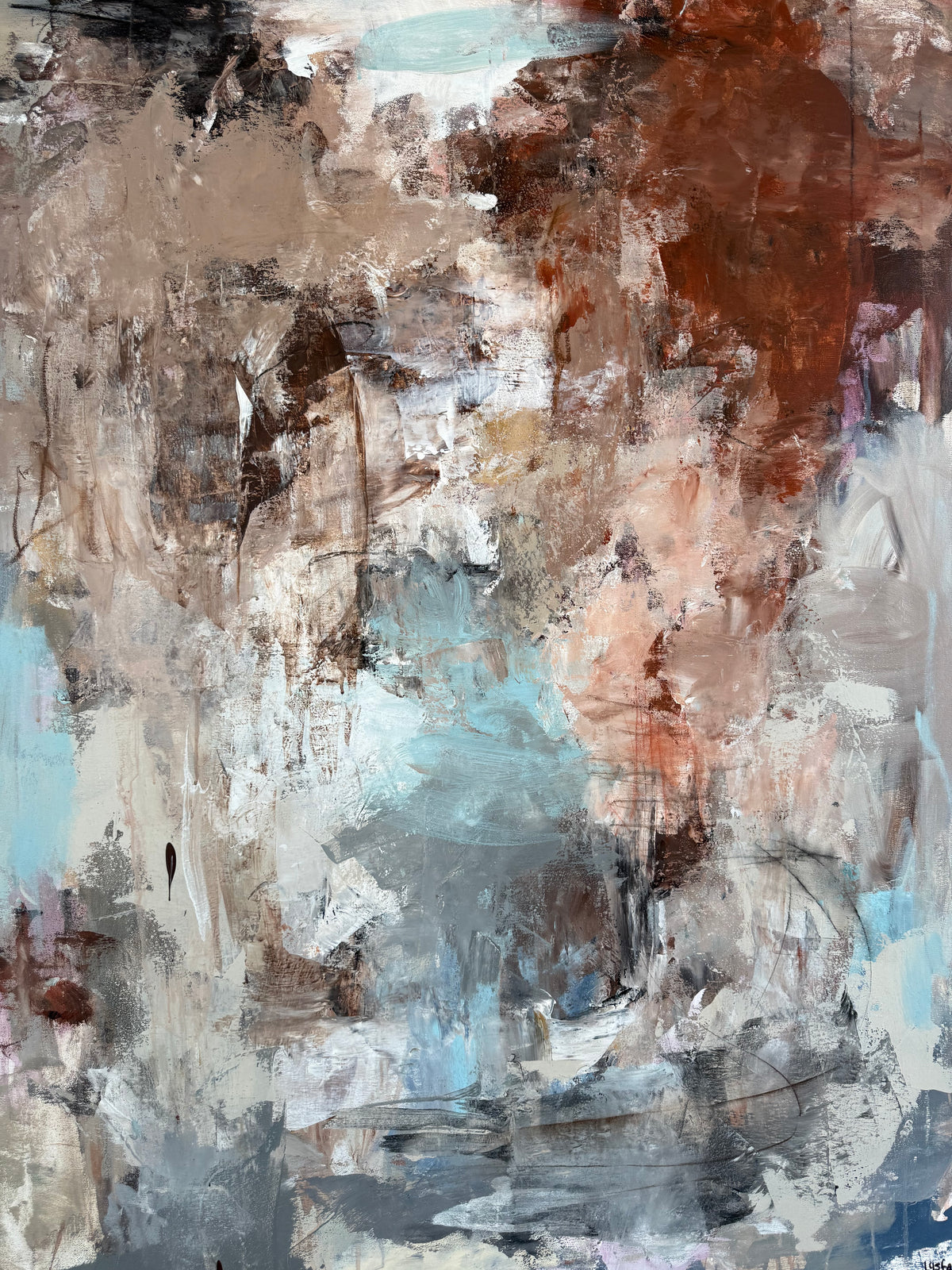 MELLEM JORD OG HIMMEL 120x90 CM