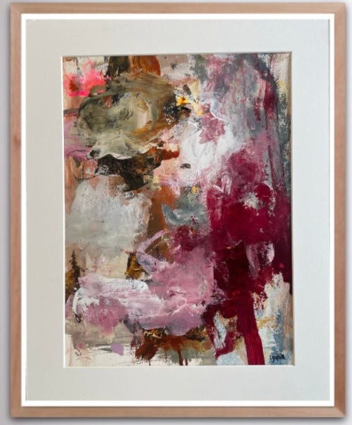 PAPERWORK i egetræsramme 50x40 cm