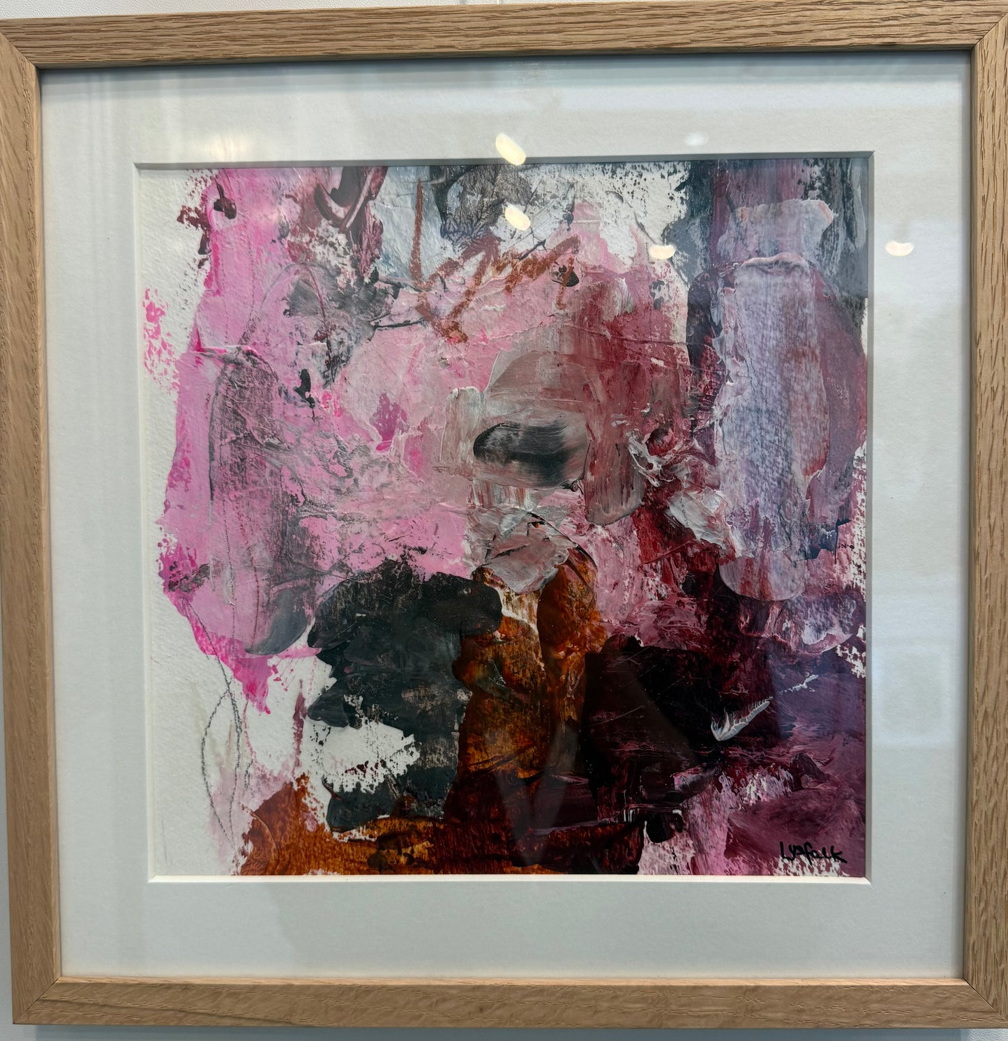 PAPERWORK i egetræsramme 30x30 cm