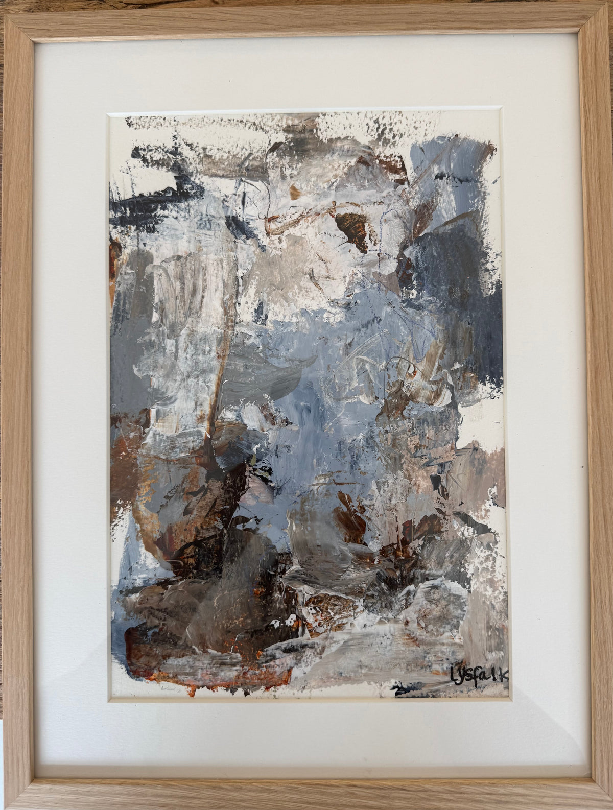 PAPERWORK i egetræsramme 40x30 cm