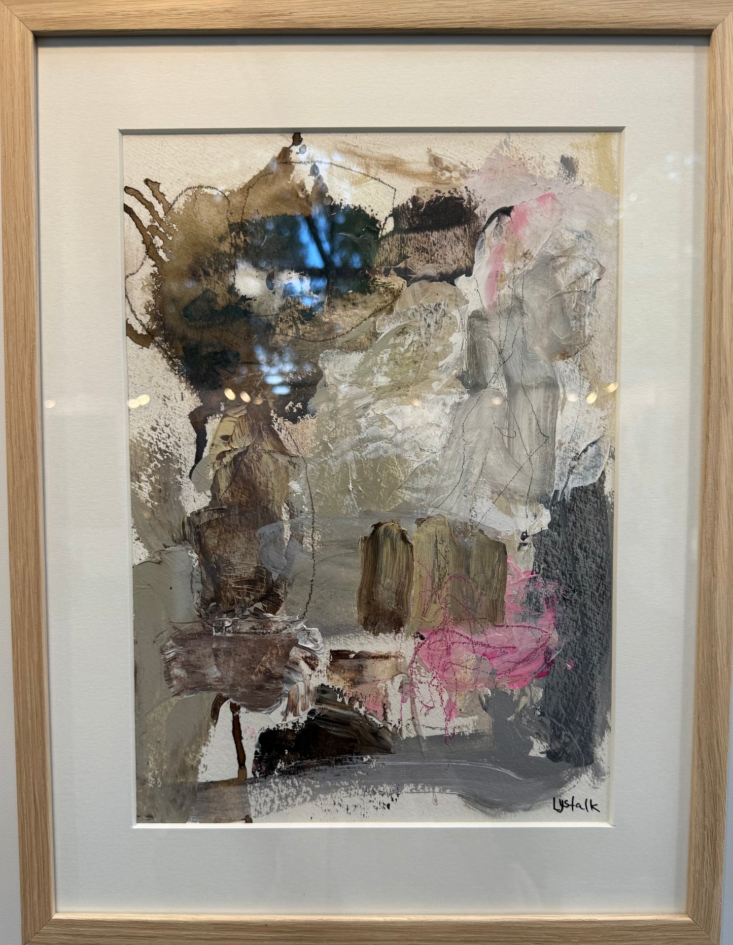 PAPERWORK i egetræsramme 40x30 cm