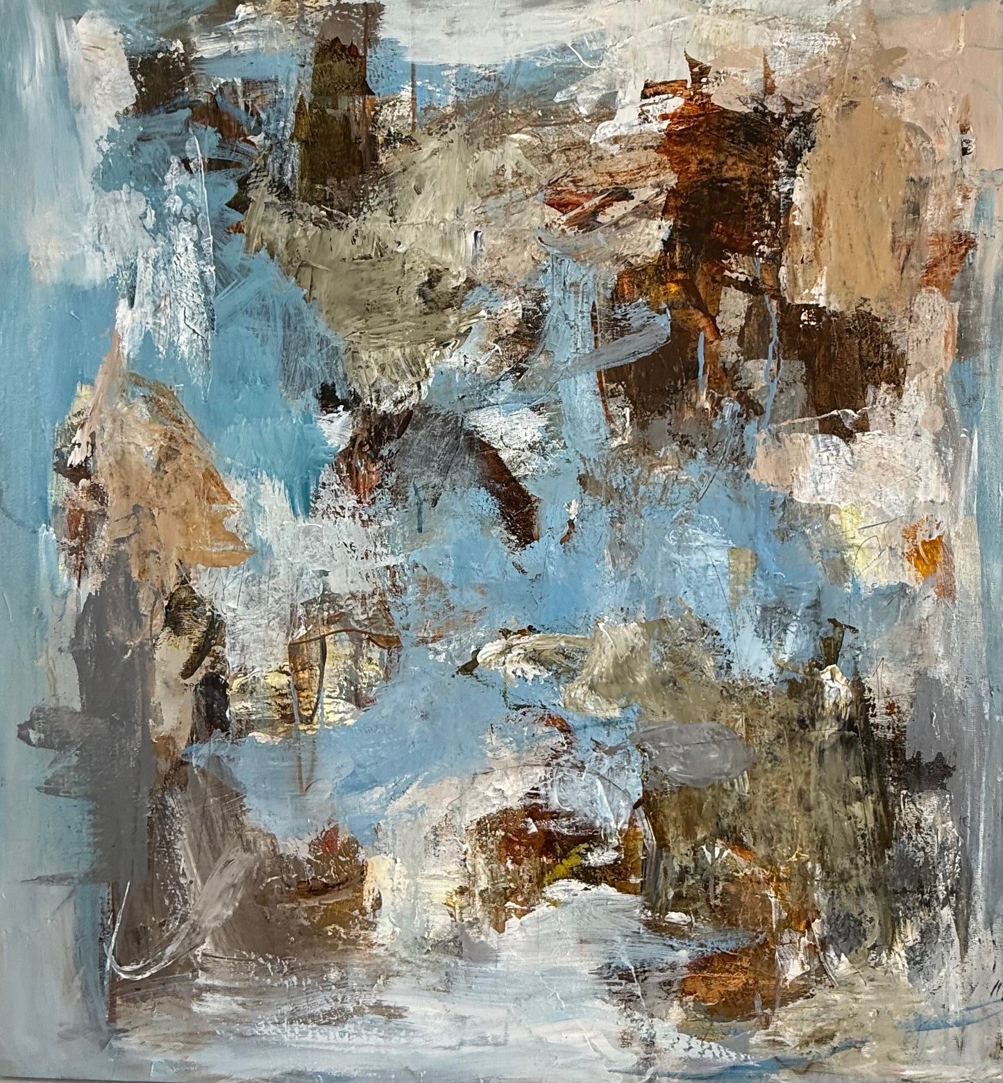 KEEP GOING 100x90 cm