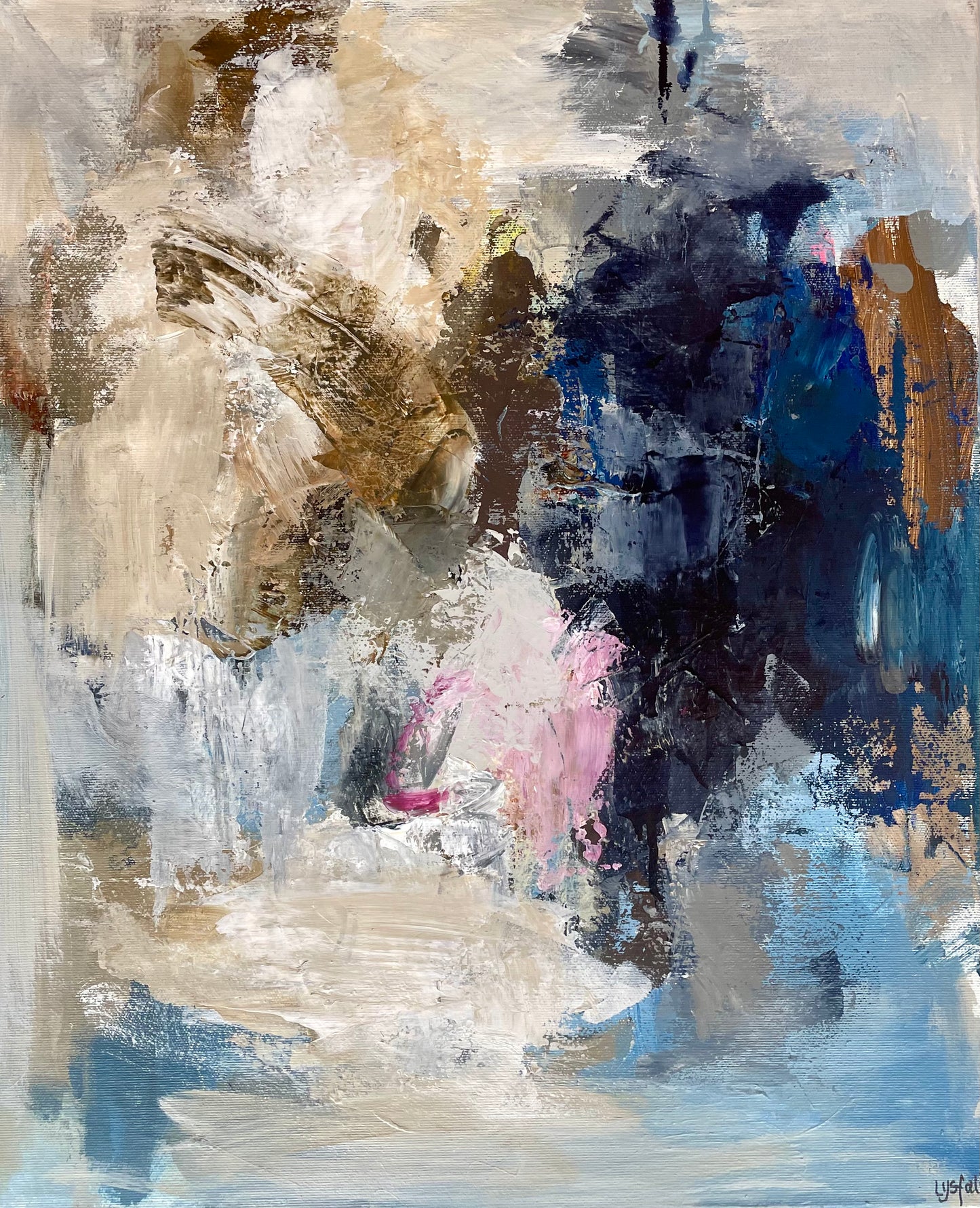 MIN BLÅ HUE 60x50 cm