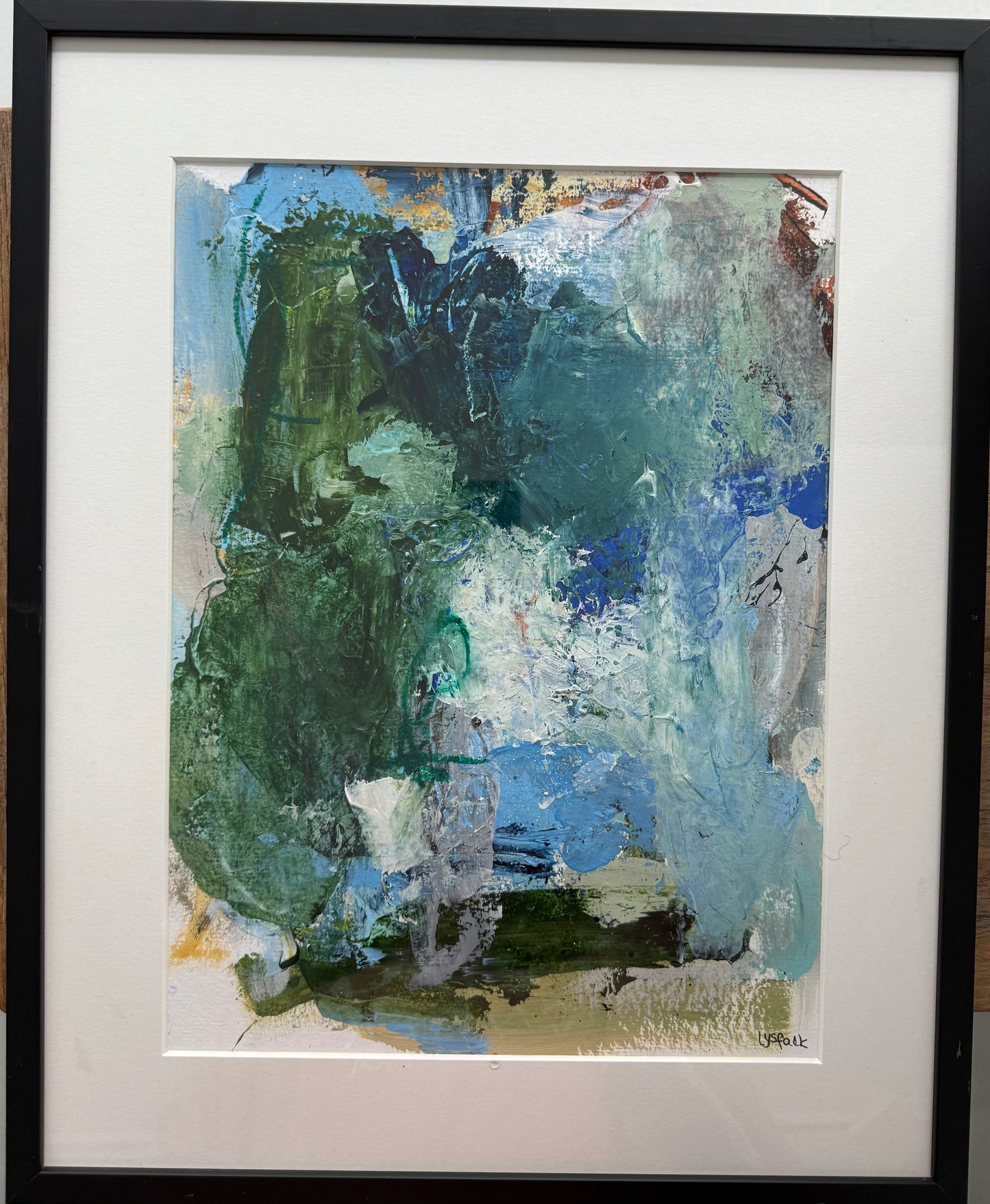 PAPERWORK i sort ramme 50x40 cm