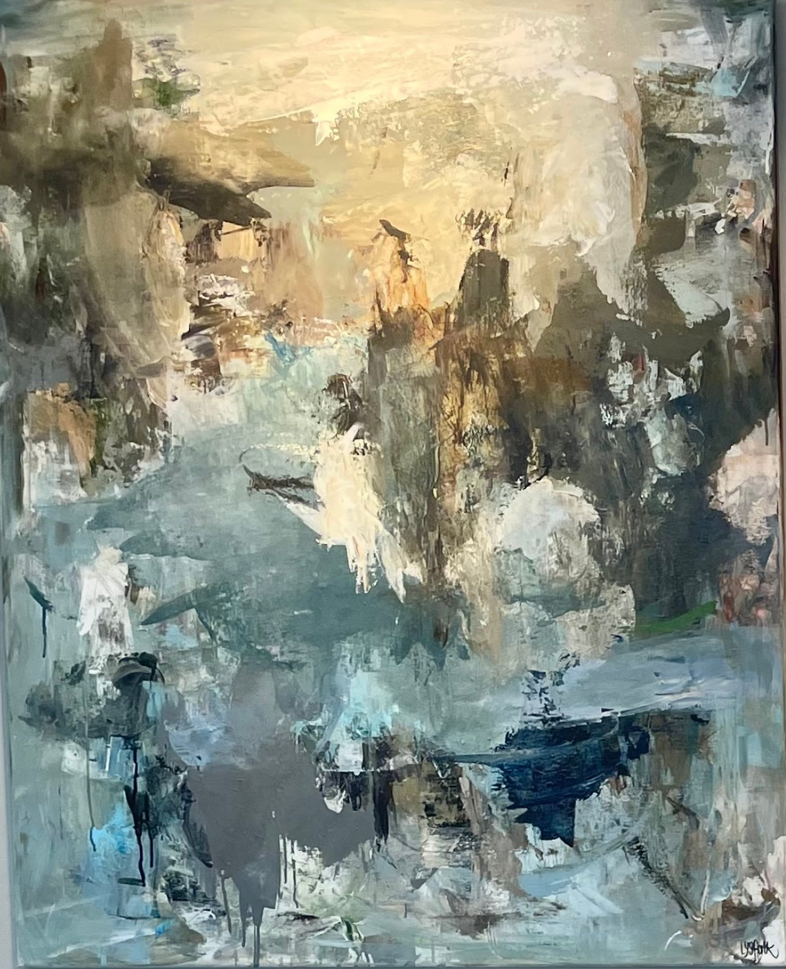 FADING INTO PURPLE 110x90 cm