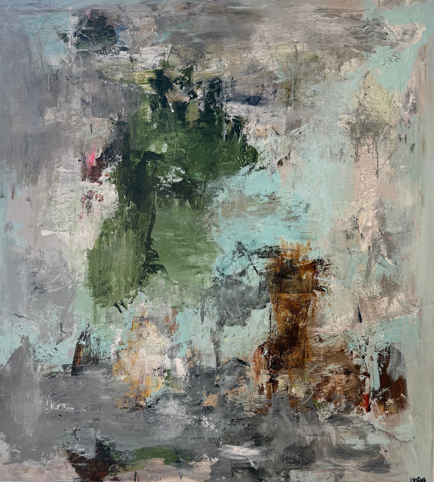 LANGSOMT HJEM 100x90 cm