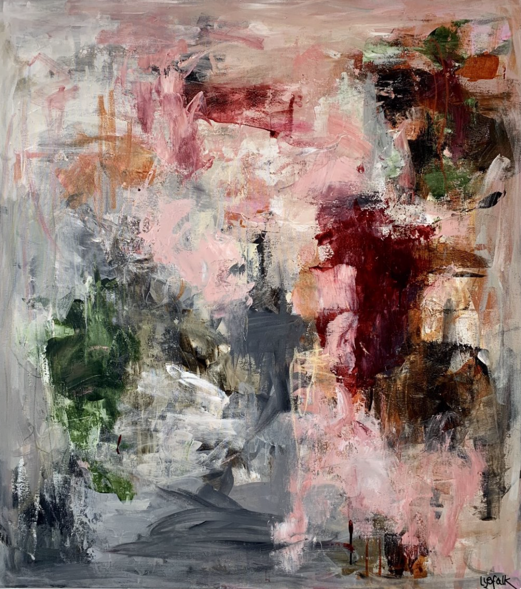 POWDER PUFF AND ROSEBUD 100x90 cm