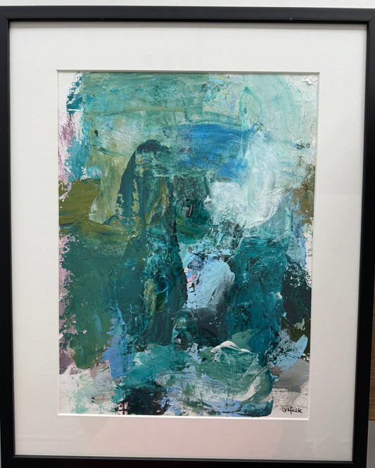 PAPERWORK i sort ramme 50x40 cm