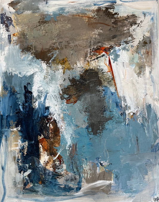 RESERVERET /RIVER 90x70 cm