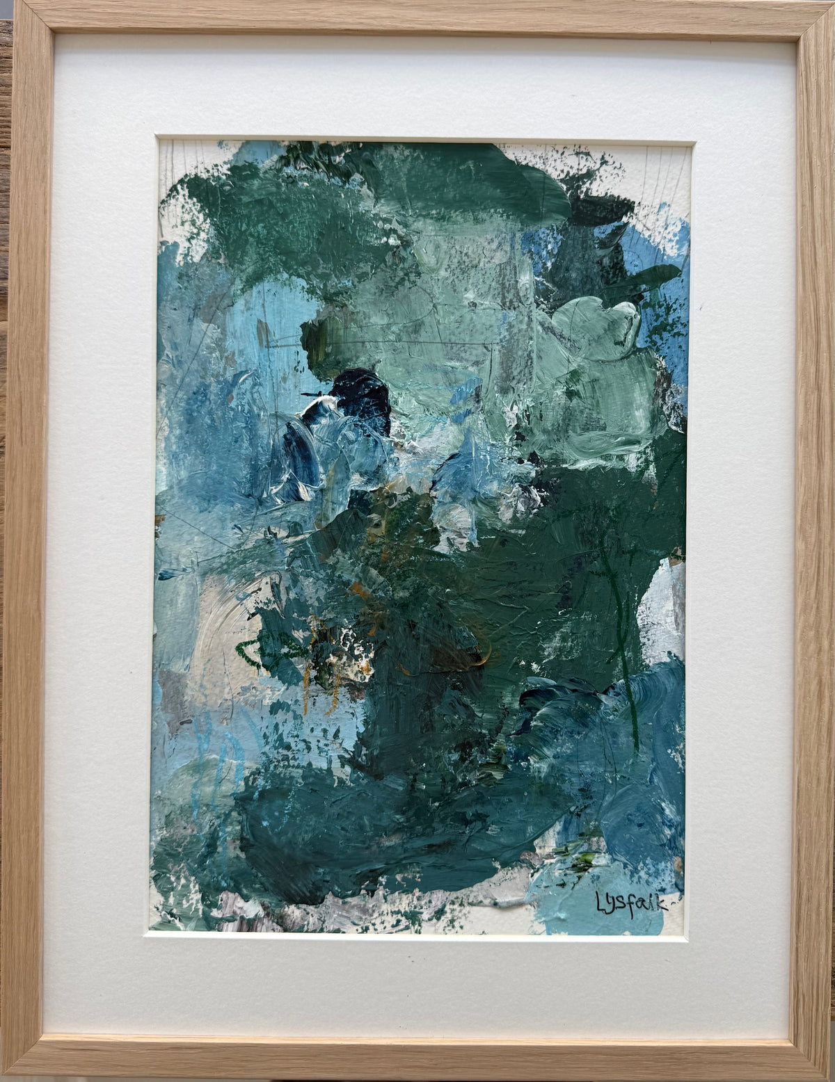 PAPERWORK i egetræsramme 40x30 cm