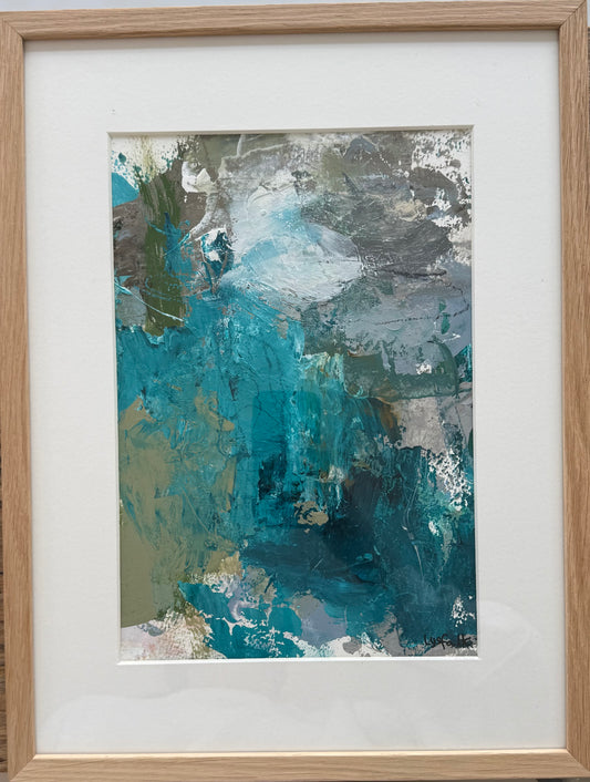 PAPERWORK i egetræsramme 40x30 cm