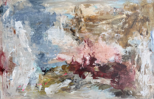 WHERE SILENCE BLOOMS 140x90 cm