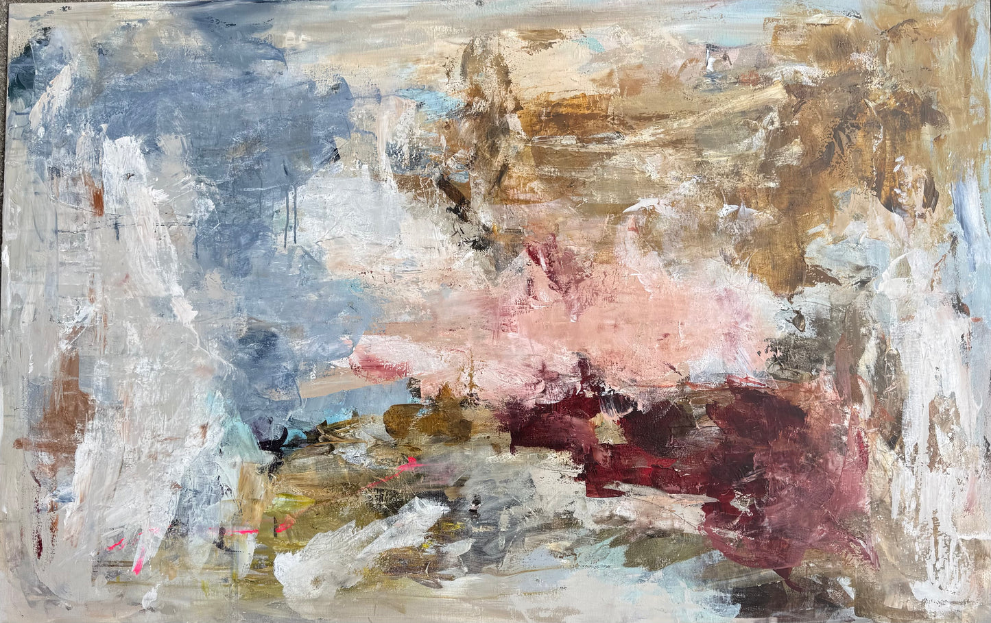 WHERE SILENCE BLOOMS 140x90 cm