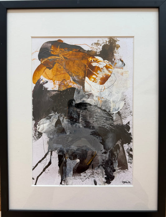 PAPERWORK i sort ramme  40x30 cm