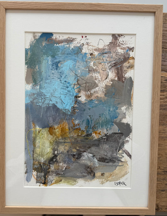 PAPERWORK i egetræsramme 40x30 cm