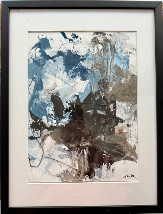 PAPERWORK i sort ramme  40x30 cm